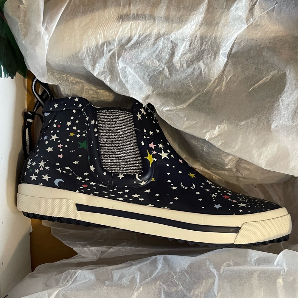 NEW In Box Joules Kid’s Stars Navy Ankle Rain Boots